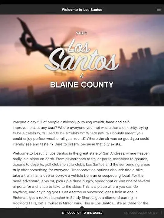 Ảnh 6 của Tải game Grand Theft Auto V: The Manual Mod APK 5.0.21 (Mở Khoá) Một chiếc xe thể thao màu vàng rực rỡ đang đậu trên đường phố Los Santos