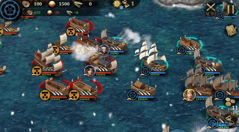 Ảnh 3 của Tải Great Conqueror 2 Shogun Mod Apk 1.0.8 (Vô Hạn Tiền) cho Android Giao diện chọn tướng trong Great Conqueror 2: Shogun với các nhân vật samurai nổi tiếng