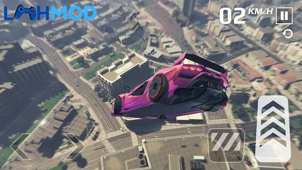 Ảnh 3 của Tải GT Car Stunt Master 3D APK 1.42 cho Android iOS Ba chiếc siêu xe đang đậu trên đường đua với đồ họa bắt mắt