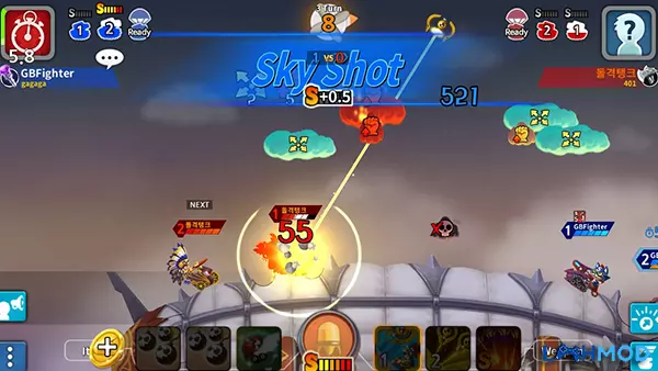 Ảnh 1 của Tải GunboundM MOD APK 1.0.548 (Vô hạn tiền) cho Android iOS Một trận đấu PvP căng thẳng trong GunboundM