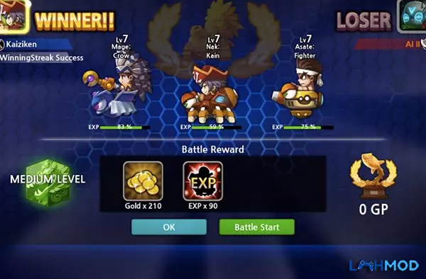 Ảnh 3 của Tải GunboundM MOD APK 1.0.548 (Vô hạn tiền) cho Android iOS Giao diện chọn mobile và avatar của người chơi