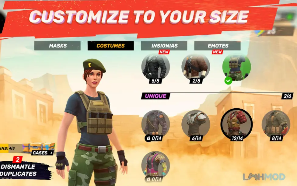 Ảnh 3 của Tải Guns of Boom Mod Apk 30.0.275 (Vô Hạn Đạn) cho Android iOs Guns of Boom - Giao diện điều khiển