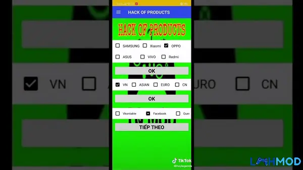 Ảnh 2 của Tải Hack of Products v5 Apk V5 cho Android, IOS Giao diện tùy chỉnh Hack of Products v5