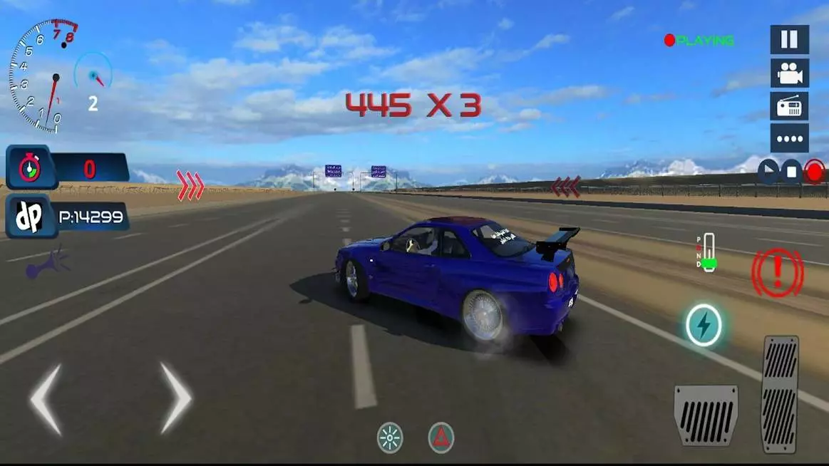 Ảnh 3 của Tải game HAJWALH LINE Mod APK 1.3.991 (Vô Hạn Tiền) Thực hiện một cú nhảy xe ấn tượng trên đường đua sa mạc