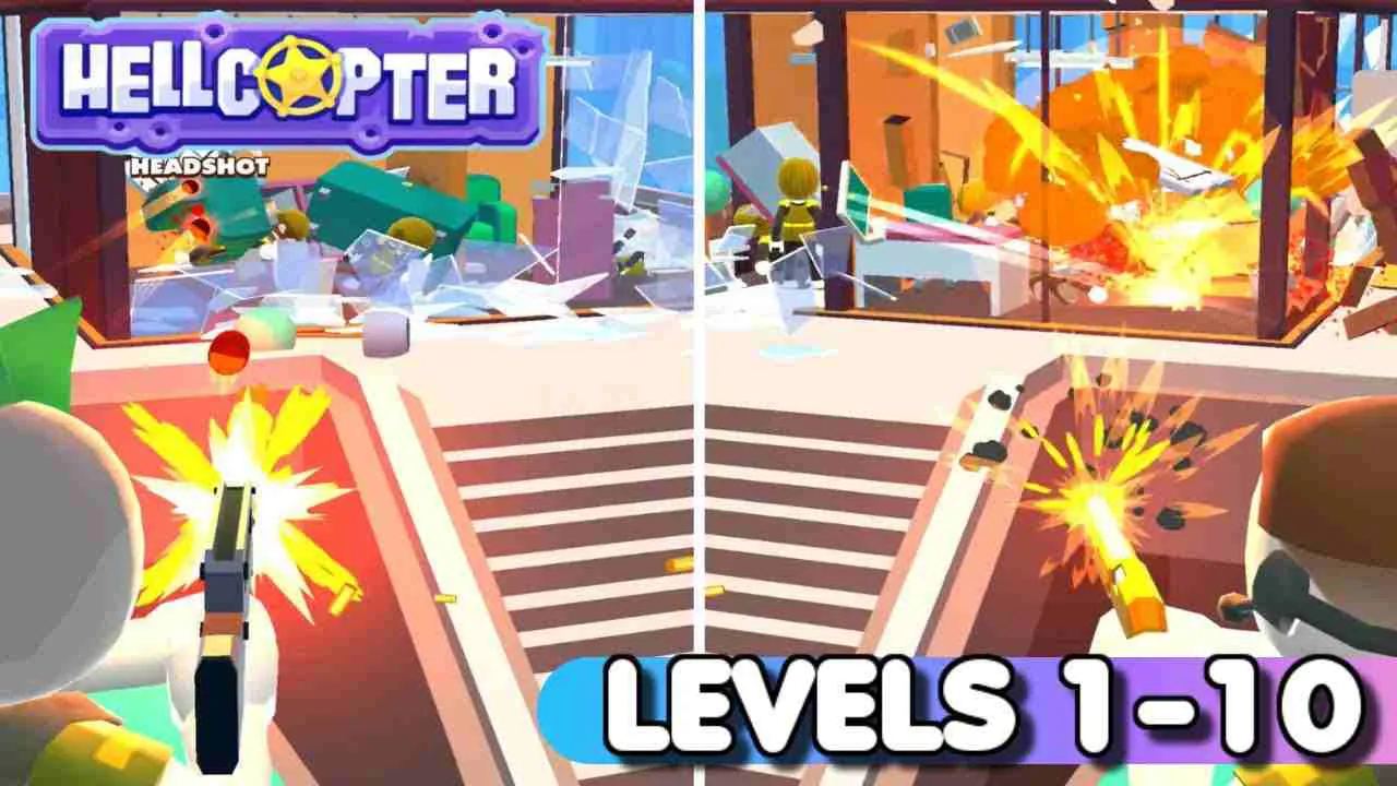 Ảnh 5 của Tải game HellCopter Mod APK v1.8.47 (Menu, Vô hạn tiền) Nhân vật với trang phục tùy chỉnh trong game HellCopter