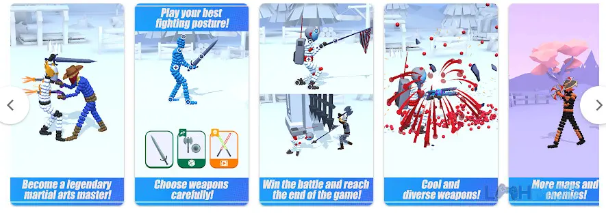 Ảnh 3 của Tải Hit Master Apk 0.7.39 cho Android iOs Sát thủ đang thực hiện pha hành động trên chiến trường