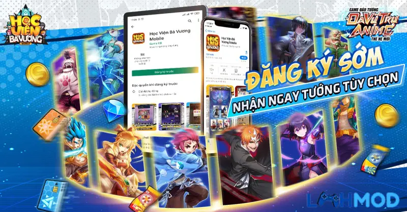 Ảnh 2 của Tải Học Viện Bá Vương Mobile Apk (Mod full tiền, gems) 2.2.200 Trận đấu mãn nhãn với các anh hùng trong Học Viện Bá Vương Mobile