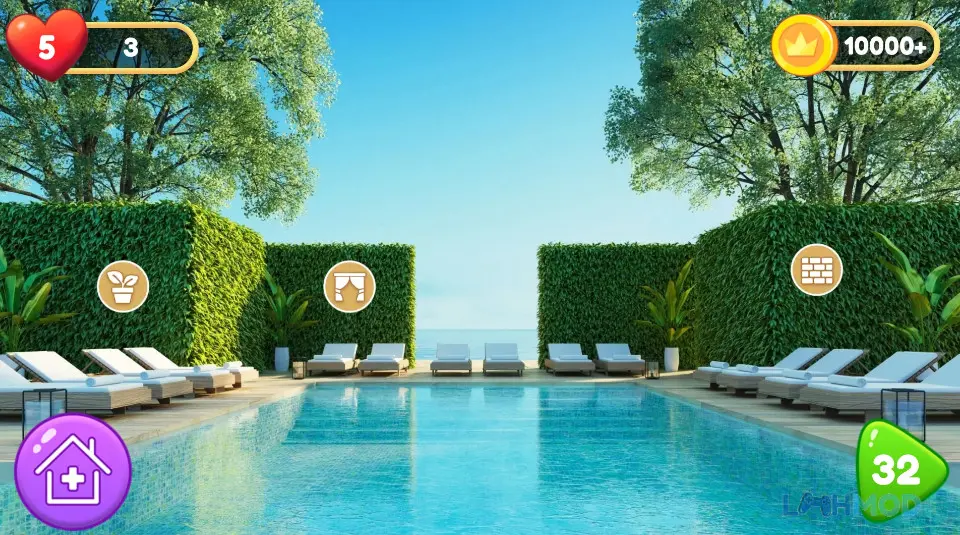 Ảnh 3 của Tải Home Renovation Games 2023 Apk 1.4 cho Android iOs Cảnh chơi game Home Renovation Games 2023 với nhiều lựa chọn