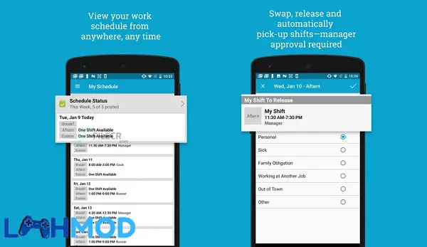 Ảnh 3 của Tải ứng dụng HotSchedules APK 4.202.0 cho Android iOS Màn hình quản lý ca làm việc trên HotSchedules