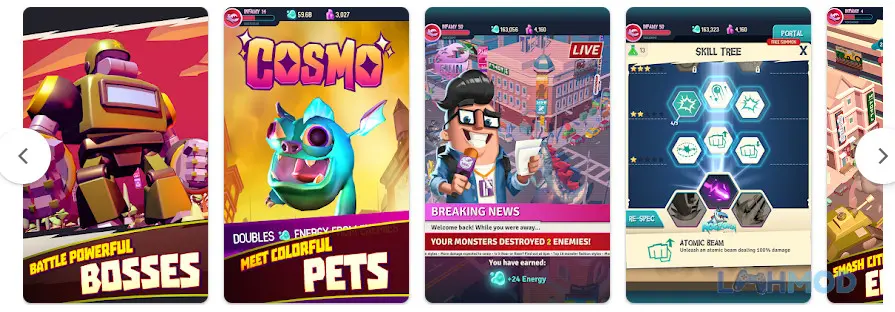 Ảnh 3 của Tải I Am Monster Apk 1.5.8 cho Android iOs Màn hình giao diện tùy chỉnh và nâng cấp quái vật trong game