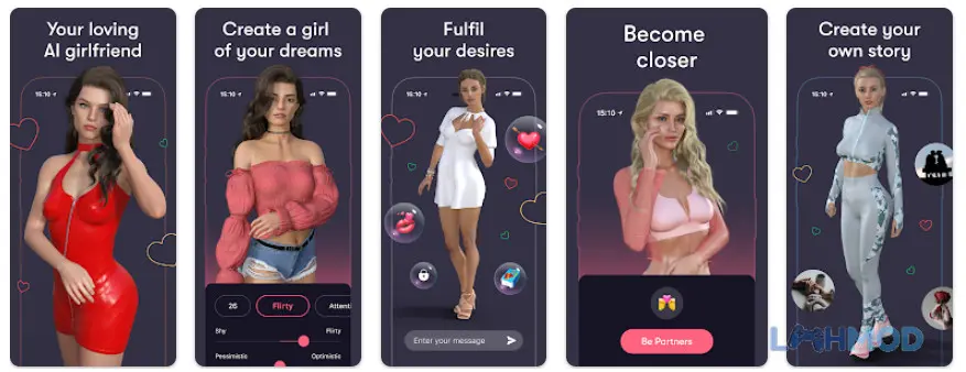 Ảnh 2 của Tải iGirl Mod Apk v2.58.2 (Mở khóa Premium) cho Android iOs Giao diện trò chuyện cùng iGirl AI