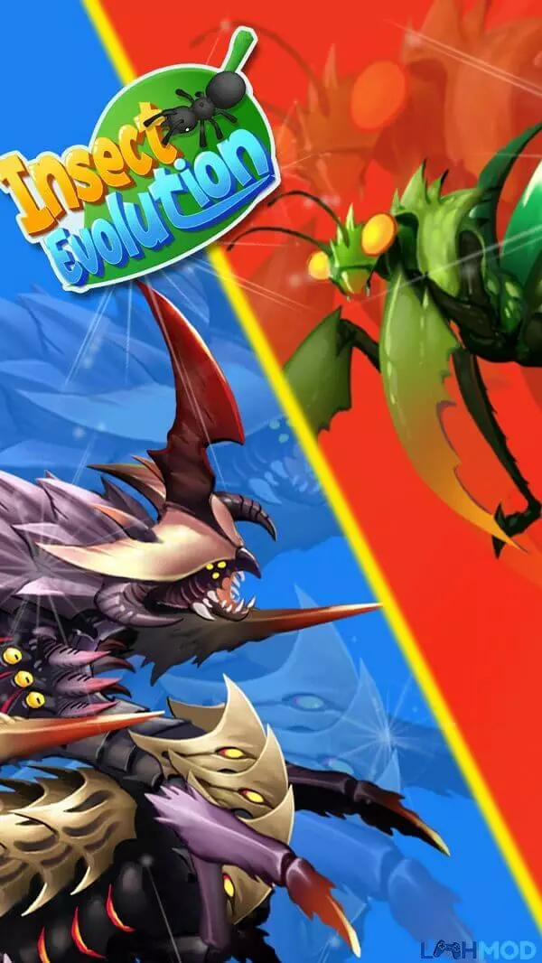 Ảnh 1 của Tải Insect Evolution Mod Apk 1.9.0 (Mở khóa mọi cấp độ) Android ios Cảnh game Insect Evolution với các loài côn trùng khác nhau
