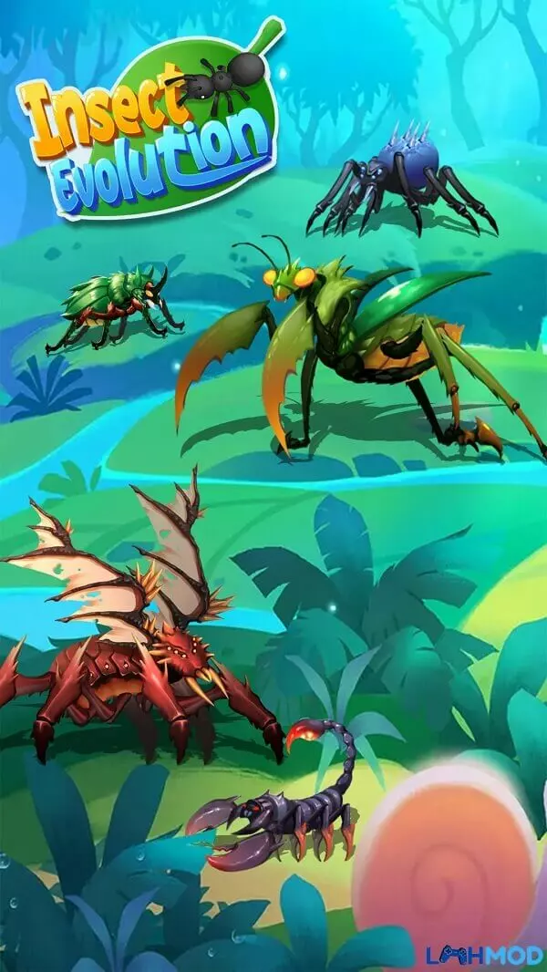 Ảnh 3 của Tải Insect Evolution Mod Apk 1.9.0 (Mở khóa mọi cấp độ) Android ios Hình ảnh côn trùng đang tiến hóa trong Insect Evolution