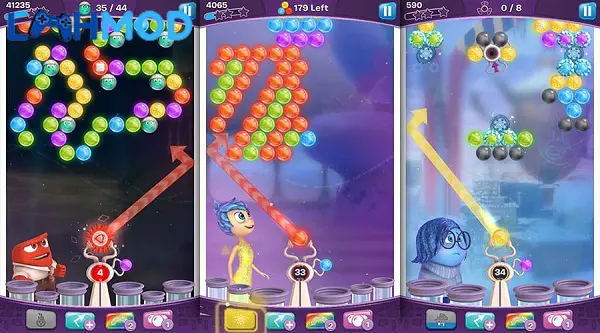 Ảnh 3 của Inside Out Thought Bubbles MOD APK 1.29 (Vô hạn tiền) Màn hình chơi game Inside Out Thought Bubbles với bong bóng ký ức