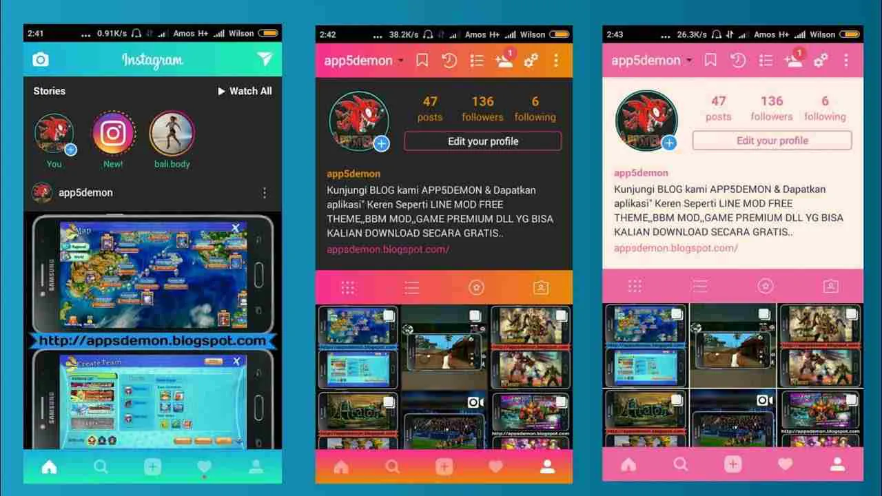 Ảnh 4 của Tải Instagram Mod APK 281.0.0.19.105 (Mở Khóa, Premium) Thao tác trên giao diện Instagram, có thể là bản mod