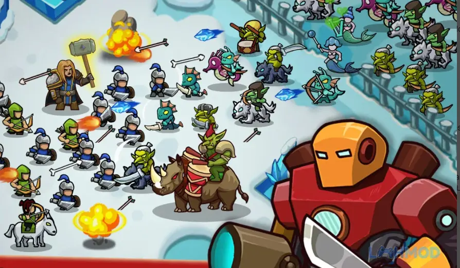 Ảnh 3 của Tải Island Clash-Idle Wars Mod Apk 1.0.14 (Unlimited Currency) cho Android iOs Trải nghiệm chơi game thoải mái trong Island Clash-Idle Wars