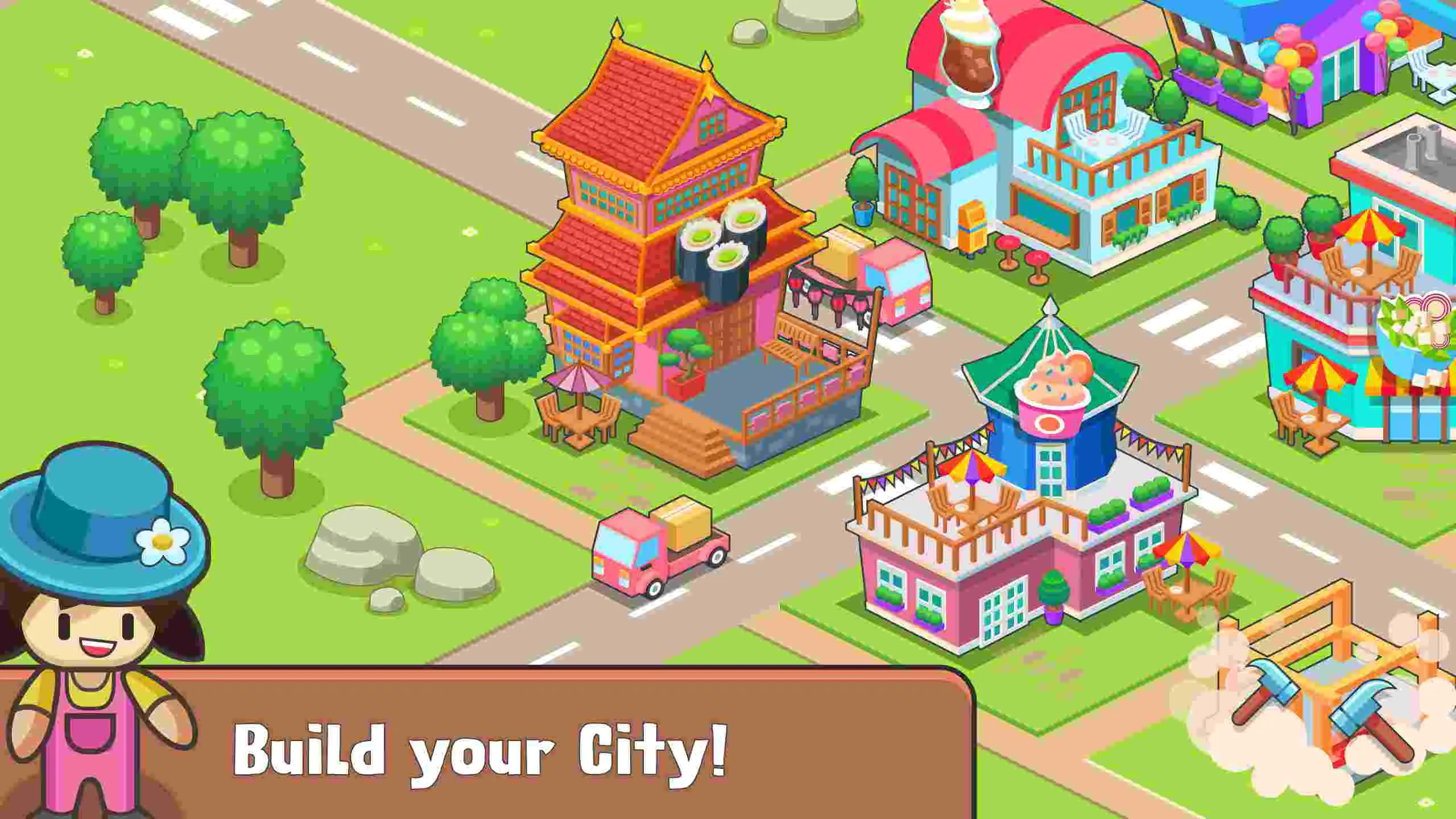 Ảnh 1 của Tải game Juice Farm Mod APK 2.3.0 (Vô hạn phần thưởng Booster) Cảnh quan nông trại Juice Farm đang trong quá trình phát triển