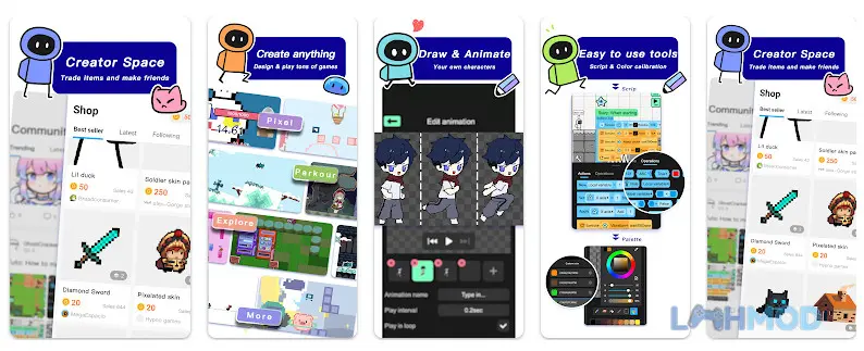 Ảnh 4 của Tải Julians Editor Create Play Apk 1.13.11 cho Android iOs Bản mod Julians Editor Create Play trên Android, iOS