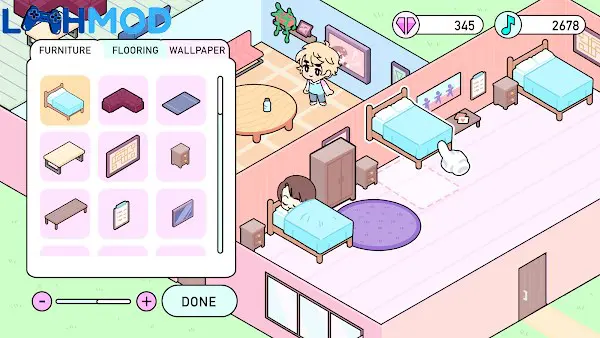 Ảnh 4 của Tải K-Pop Academy APK 0.5 cho Android iOS Alt text mô tả màn hình K-Pop Academy với nhiều tùy chọn và giao diện người dùng