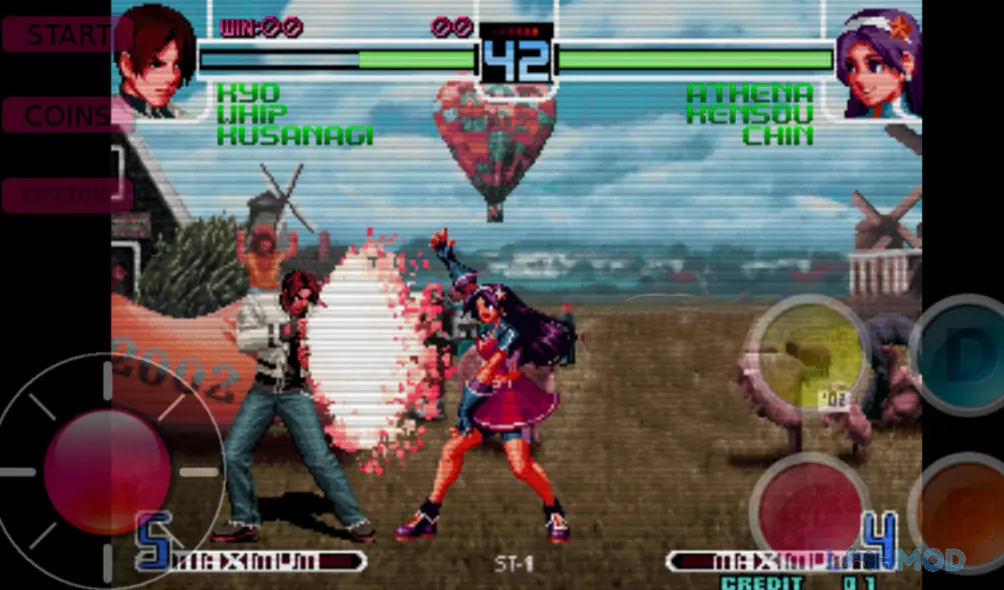 Ảnh 2 của Tải King Fighter Apk 1.16 cho Android iOs Giao diện chiến đấu sôi động trong King Fighter KF10thep Classic