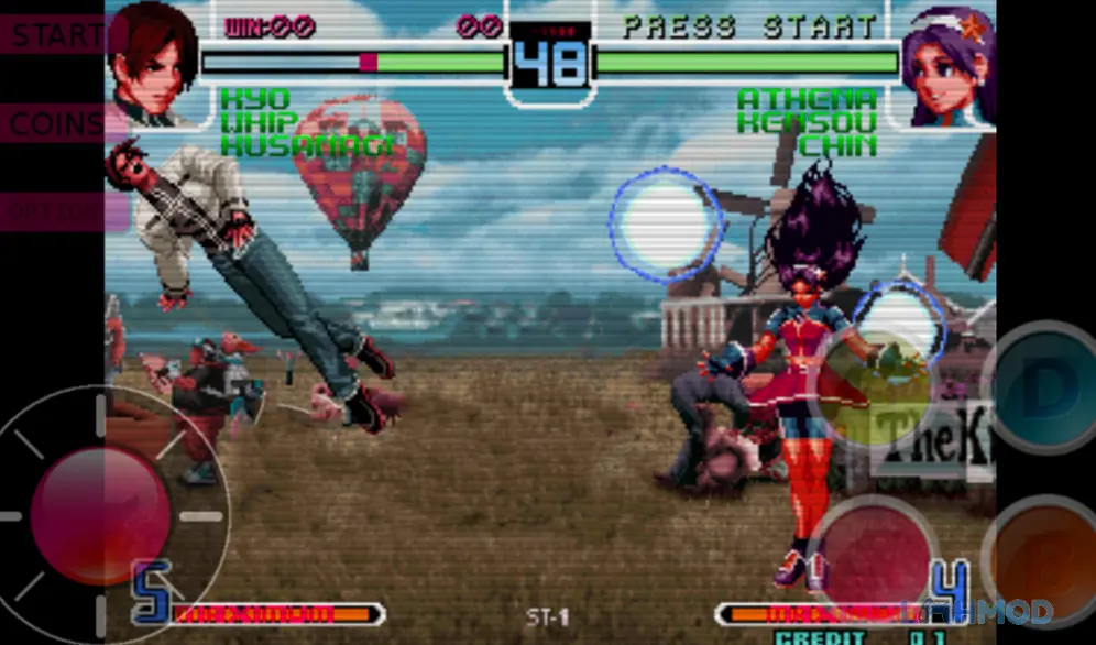 Ảnh 4 của Tải King Fighter Apk 1.16 cho Android iOs Nhân vật thực hiện đòn đặc biệt trong King Fighter KF10thep Classic