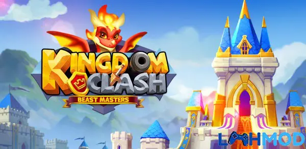 Ảnh 3 của Kingdom Clash: Beast Masters APK 1.0.15 cho Android iOS Hình ảnh các tướng lĩnh và quân đội đang giao tranh trong Kingdom Clash Beast Masters