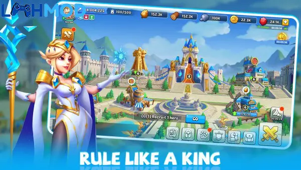 Ảnh 4 của Kingdom Clash: Beast Masters APK 1.0.15 cho Android iOS Giao diện chọn tướng hoặc nâng cấp trong Kingdom Clash Beast Masters
