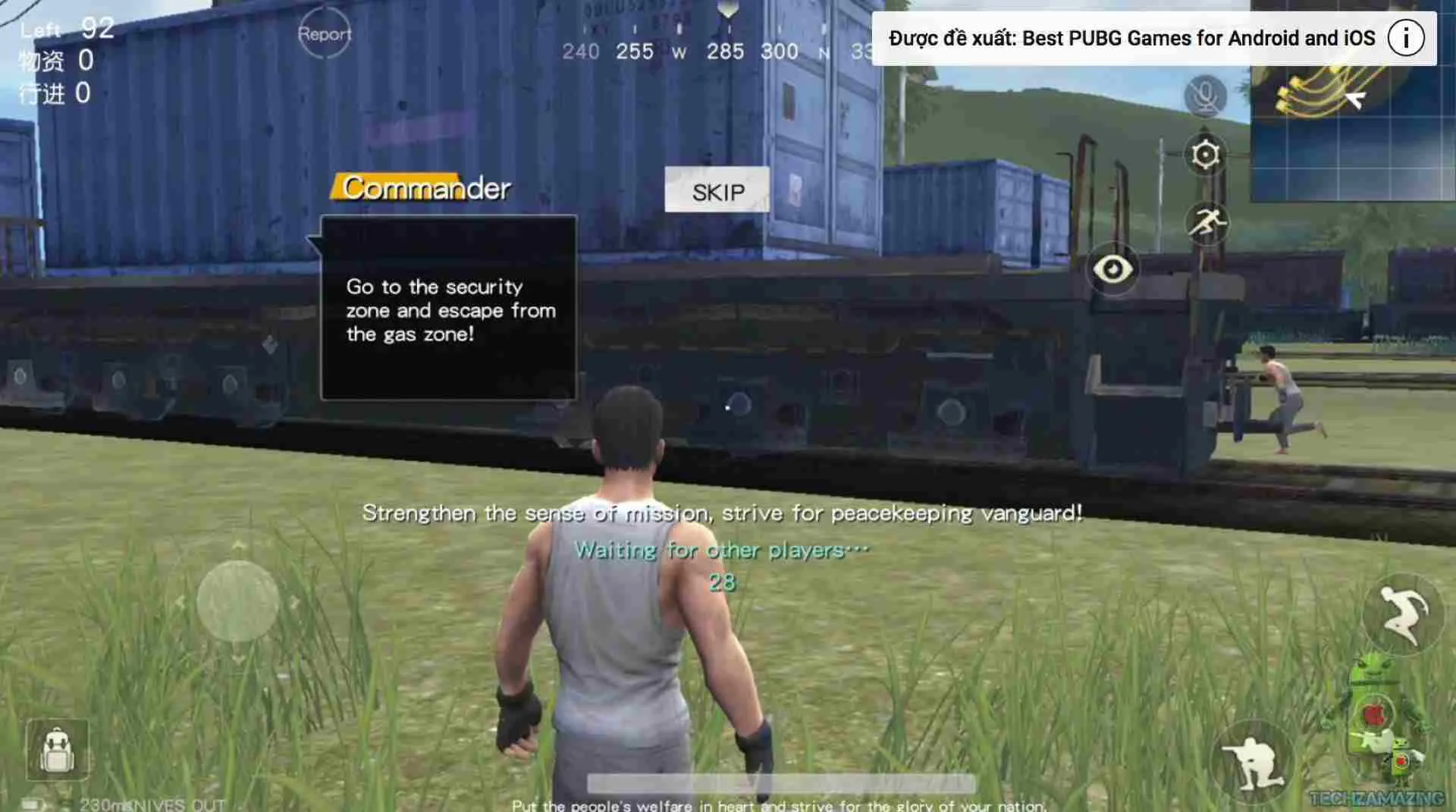 Ảnh 1 của Tải game Knives Out Mod APK 1.280.479406 (Menu, Auto Aim, Wall Hack) Cảnh người chơi nhảy dù xuống hòn đảo trong Knives Out Mod