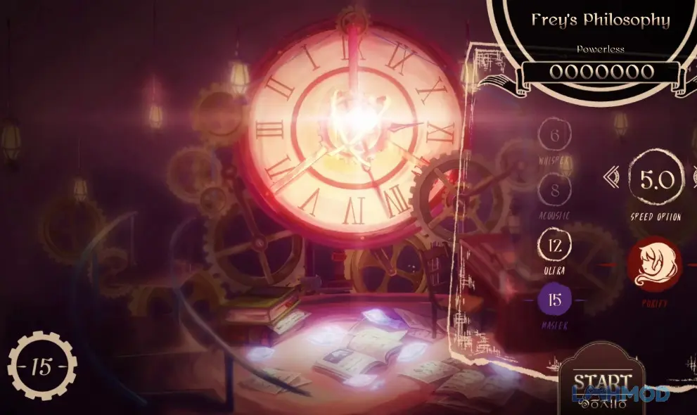 Ảnh 2 của Tải Lanota Mod Apk v3.0.3 (Mở Khóa Chapters) cho Android iOs Giao diện chơi game Lanota với các nốt nhạc di chuyển trên màn hình