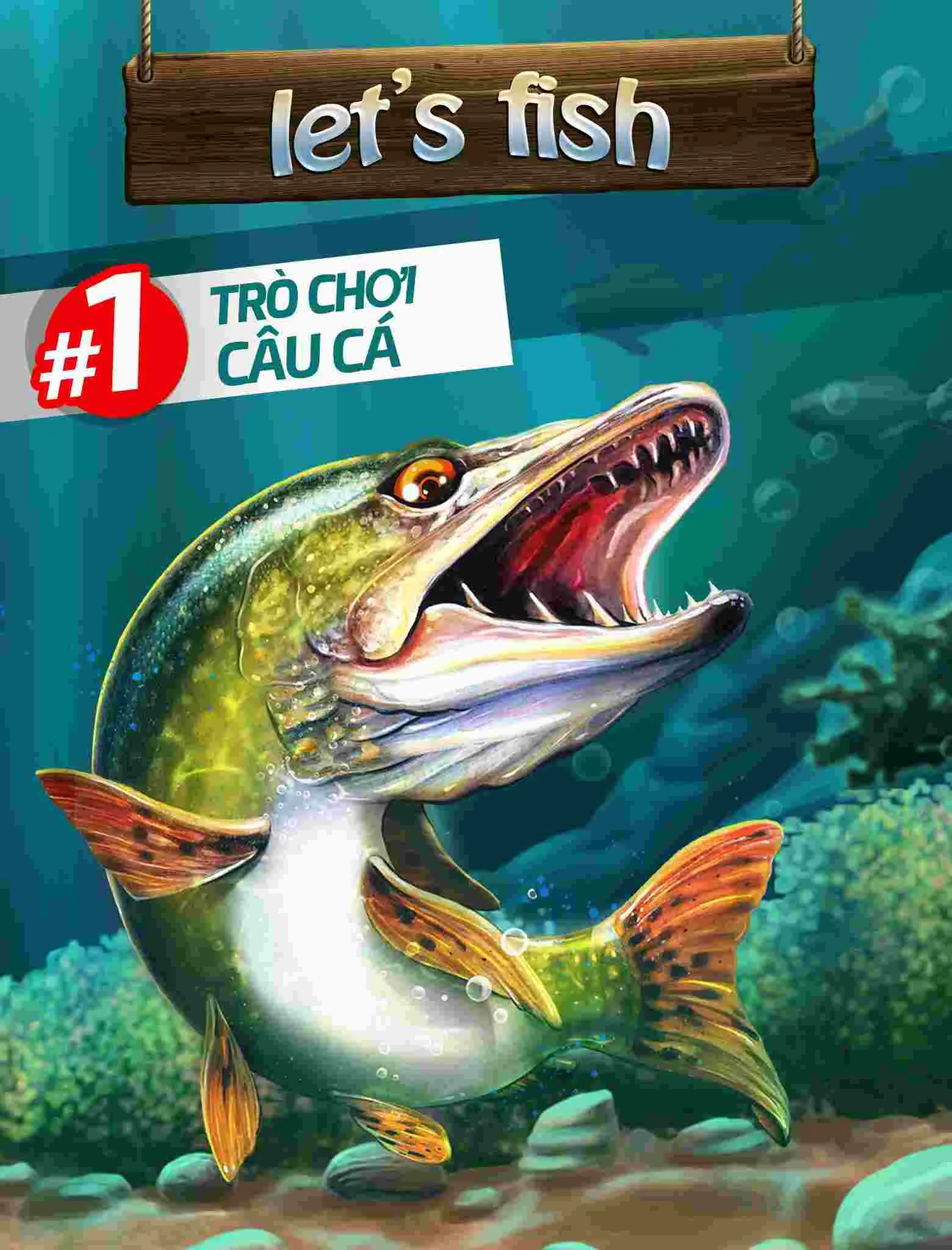 Ảnh 4 của Tải game Let’s Fish Mod APK 6.0.0 (Câu cá nhanh, Dây câu không đứt) Thanh công cụ và giao diện mod của game Let's Fish