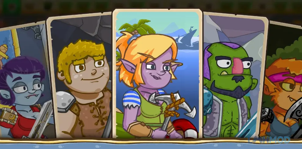 Ảnh 2 của Tải Lets Journey Mod Apk 1.1.13 (Vô Hạn Tiền,God Mode, One Hit Kill) cho Android iOs Cảnh anh hùng trong trận chiến đối đầu quái vật