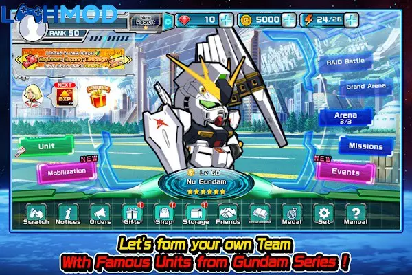 Ảnh 3 của Tải LINE: Gundam Wars APK 10.1.0 cho Android iOS LINE Gundam Wars hiệu ứng