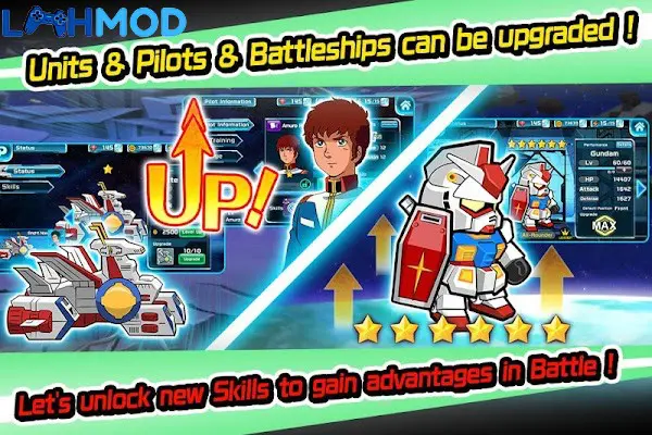 Ảnh 4 của Tải LINE: Gundam Wars APK 10.1.0 cho Android iOS LINE Gundam Wars nhân vật