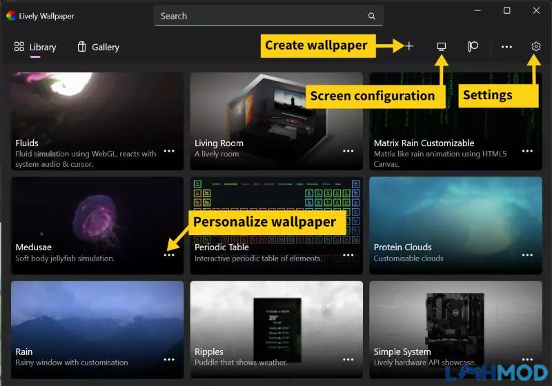 Ảnh 4 của Download Lively Wallpaper App 1.2 Cho Android Người dùng đang tùy chỉnh các thông số hình nền động trong Lively Wallpaper