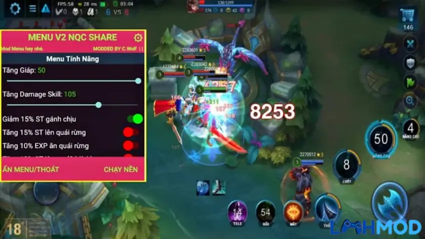 Ảnh 2 của Tải Loạn Chiến Mobile Mod Apk 1.0.5.0 (Menu, Vô Hạn Tiền, Hack Map) Cảnh chiến đấu trong Loạn Chiến Mobile với nhiều tướng