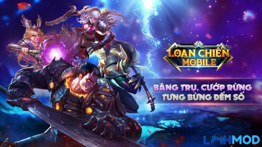 Ảnh 3 của Tải Loạn Chiến Mobile Mod Apk 1.0.5.0 (Menu, Vô Hạn Tiền, Hack Map) Giao diện chọn tướng và kỹ năng trong Loạn Chiến Mobile