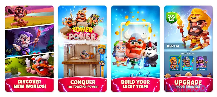 Ảnh 3 của Tải Lucky Buddies Apk 15.191.4 cho Android iOs Hình ảnh màn hình chơi game Lucky Buddies với nhiều biểu tượng và số điểm