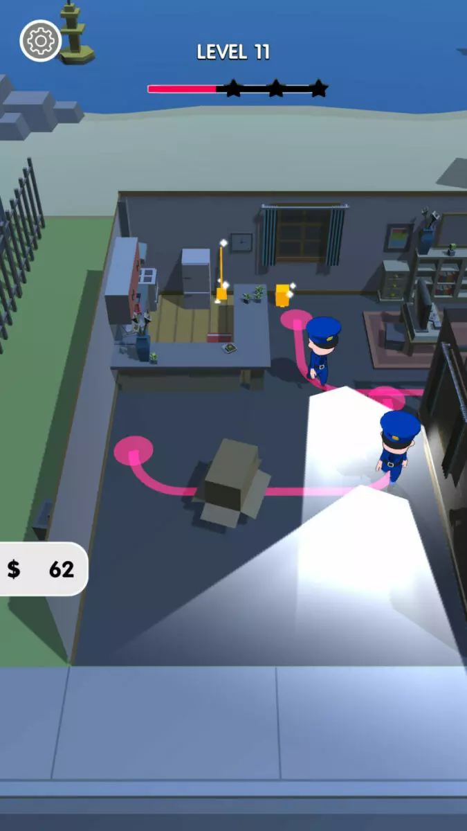 Ảnh 3 của Tải game Lucky Looter Mod Apk 0.36 (Vô Hạn Tiền) cho Android iOs Cảnh Lucky Looter Mod Apk đang vơ vét tiền trong két sắt