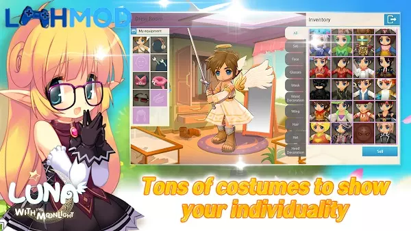 Ảnh 3 của Tải LunaM:Ph MOD APK v1.0.775 (Menu, Tấn công) cho Android iOS Các nhân vật LunaM:Ph chuẩn bị chiến đấu