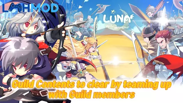 Ảnh 4 của Tải LunaM:Ph MOD APK v1.0.775 (Menu, Tấn công) cho Android iOS Giao diện chiến đấu của LunaM:Ph với nhiều hiệu ứng kỹ năng