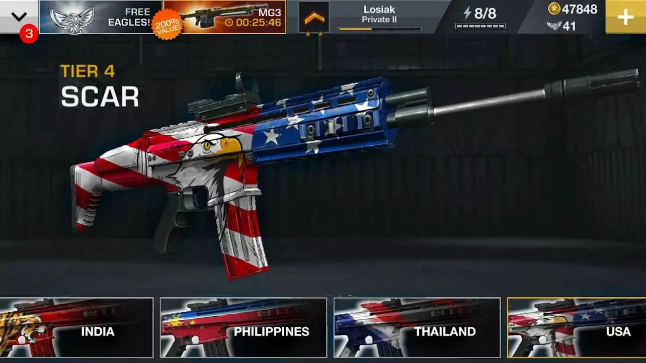 Ảnh 4 của Tải game Major GUN Mod APK 4.2.5 (Vô Hạn Tiền) Khoảnh khắc chiến đấu đầy kịch tính với nhân vật chính sử dụng súng trường