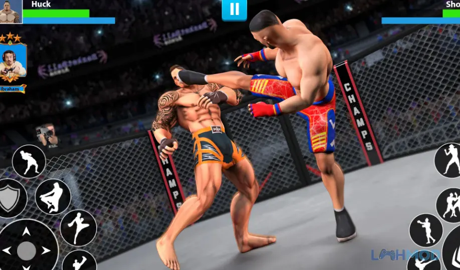 Ảnh 3 của Tải Martial Arts Fight Game Mod Apk 2.1.6 (Vô Hạn Tiền) cho Android iOs Giao diện chọn nhân vật với các võ sĩ đa dạng trong Martial Arts Fight Game