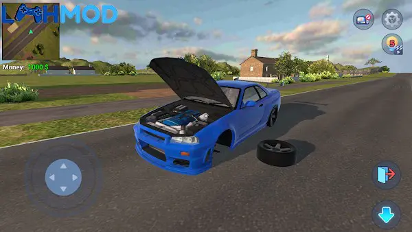Ảnh 2 của Mechanic 3D My Favorite Car MOD APK v5.9 (Miễn phí mua sắm) Giao diện tùy chỉnh và sửa chữa xe trong Mechanic 3D My Favorite Car