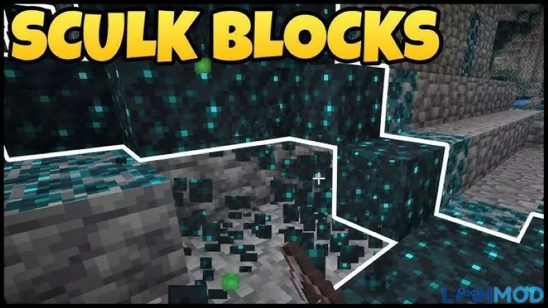 Ảnh 1 của Tải Minecraft 1.19.20 Apk Tiếng Việt Lmhmod Miễn Phí Khối Sculk mới trong Minecraft 1.19.20