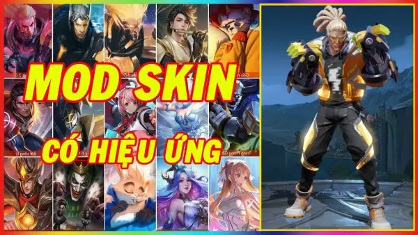 Ảnh 1 của Tải Mod Skin Liên Quân Apk v6.0.0 (Full skin tướng, hiệu ứng) cho Android Màn hình giao diện game Liên Quân với tướng được áp dụng skin mod