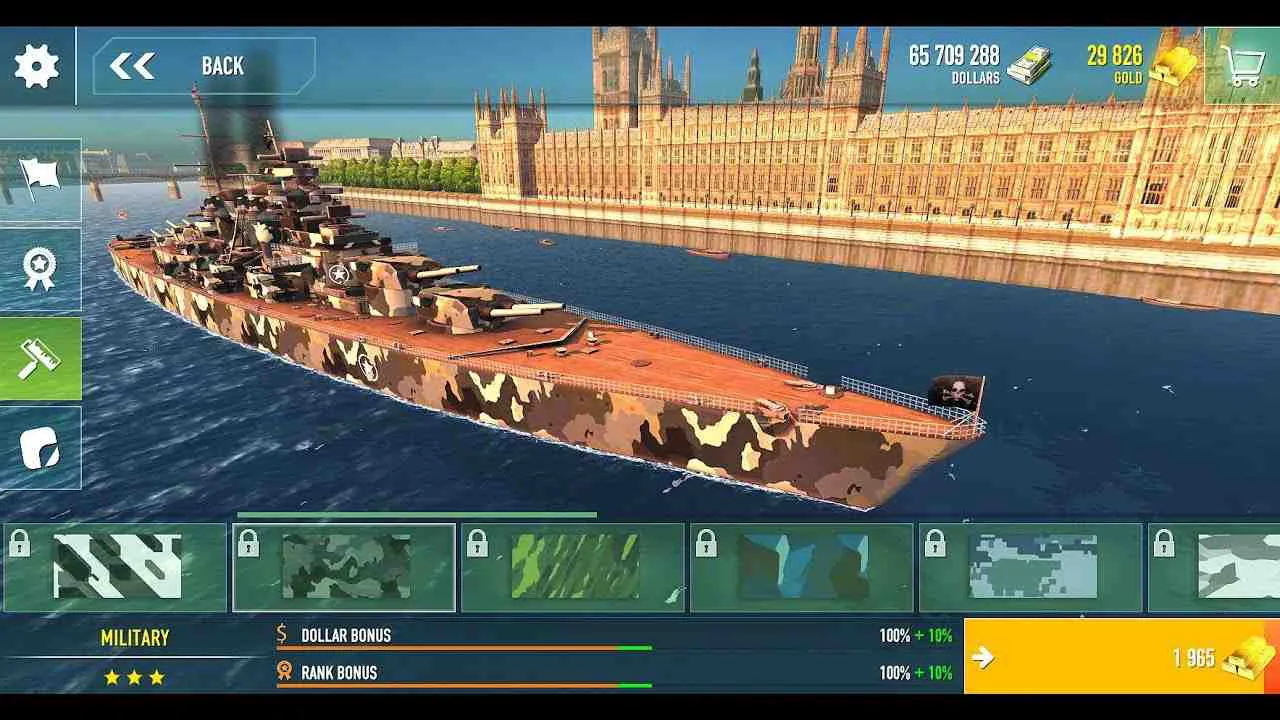 Ảnh 4 của MODERN WARSHIPS: Sea Battle Mod APK 0.85.0.120515751 (Vô Hạn Đạn) Hình ảnh chiến hạm trong Modern Warships mod hack