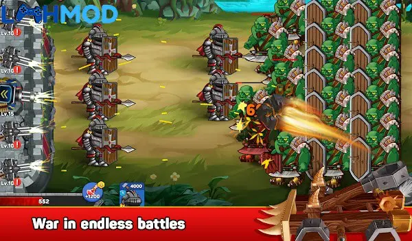 Ảnh 3 của Tải Monster Defender APK 1.2 cho Android iOS Giao diện nâng cấp hoặc quản lý vật phẩm trong game Monster Defender