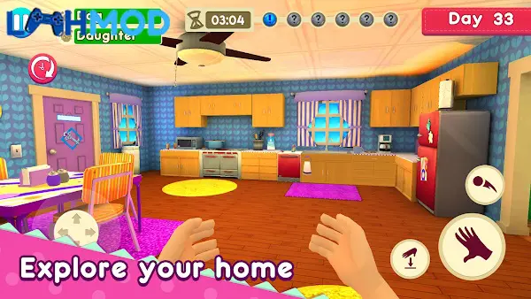 Ảnh 3 của Mother Simulator: Family life APK 2.0.20 Android iOS Người mẹ ảo tương tác với thú cưng đáng yêu trong Mother Simulator: Family life
