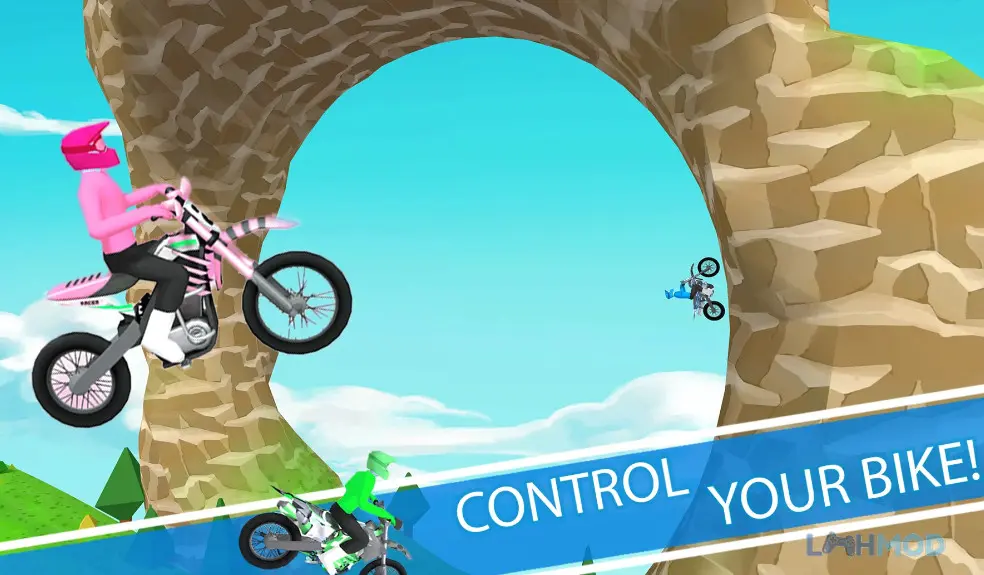 Ảnh 3 của Tải Moto Bike Race Apk 1.0.2 cho Android iOs Người chơi điều khiển xe trong game Moto Bike Race mod apk