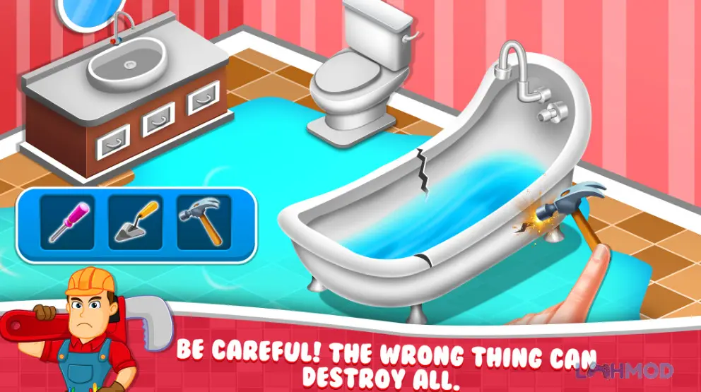 Ảnh 3 của Tải Mr Fix it Home Restore Game Mod Apk 3.3.14 (Vô hạn tiền) cho Android iOs Hình ảnh quá trình sửa chữa nhà cửa trong Mr Fix it Home Restore Game Mod